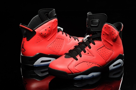 men Air Jordan 6 Fluorescent Red AAA shoes 2014-001